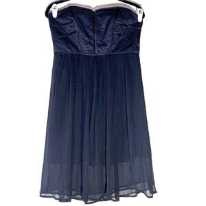 BCBG Max and Cleo Geometric Strapless Structured Semi Formal Dress Junior 12